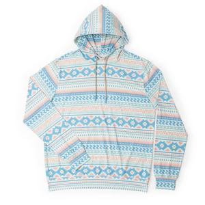 RSVLTS Aztec Pastel Performance Hoodie in Multicolor — front view