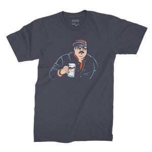 RSVLTS Superfans Crewneck Tee in Blue — front view