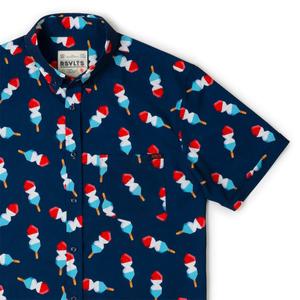 RSVLTS Steve Pops & Freedom KUNUFLEX Short Sleeve Shirt — front view