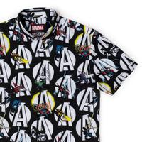 RSVLTS A Is for Avengers KUNUFLEX Short Sleeve Shirt in Black — detail 8