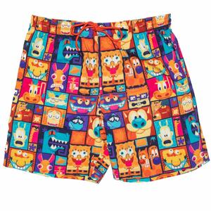 RSVLTS Tiki Toons Hybrid Shorts in Multicolor — front view
