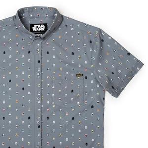 RSVLTS Lil Troopers KUNUFLEX Short Sleeve Shirt in Gray — front view