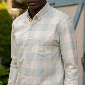 RSVLTS Flandy Warhol BorlandFlex Long Sleeve Flannel (2024 Fit) in Neutral — front view