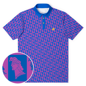 RSVLTS Wonder Boy All-Day Polo in Blue — front view
