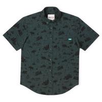 RSVLTS The Great Out (of Office) Doors KUNUFLEX Short Sleeve Shirt in Gray — detail 3