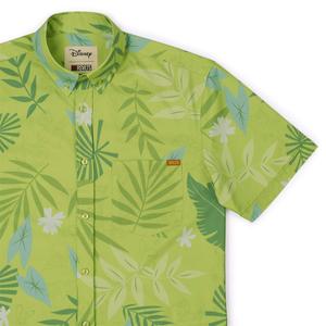 RSVLTS The Wilde Side KUNUFLEX Short Sleeve Shirt in Green — front view