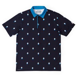 RSVLTS 12 Parsecs All-Day Polo in Blue — front view