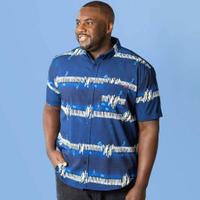 RSVLTS Gotta Have A Soul KUNUFLEX Short Sleeve Shirt in Blue — detail 2