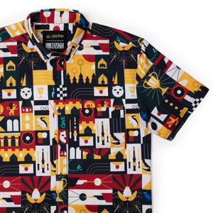 RSVLTS Magic At Play KUNUFLEX Short Sleeve Shirt in Multicolor — front view