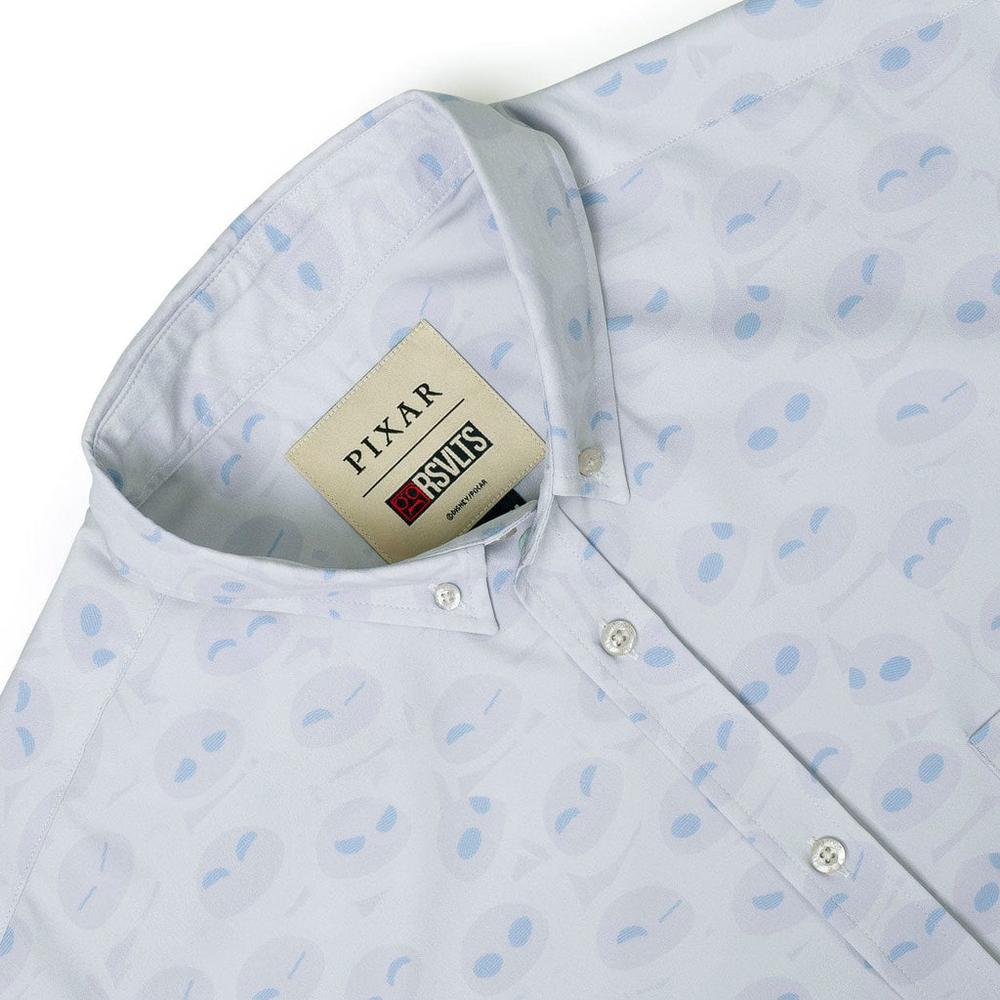 RSVLTS In Your Eyes KUNUFLEX Short Sleeve Shirt in White — detail 10