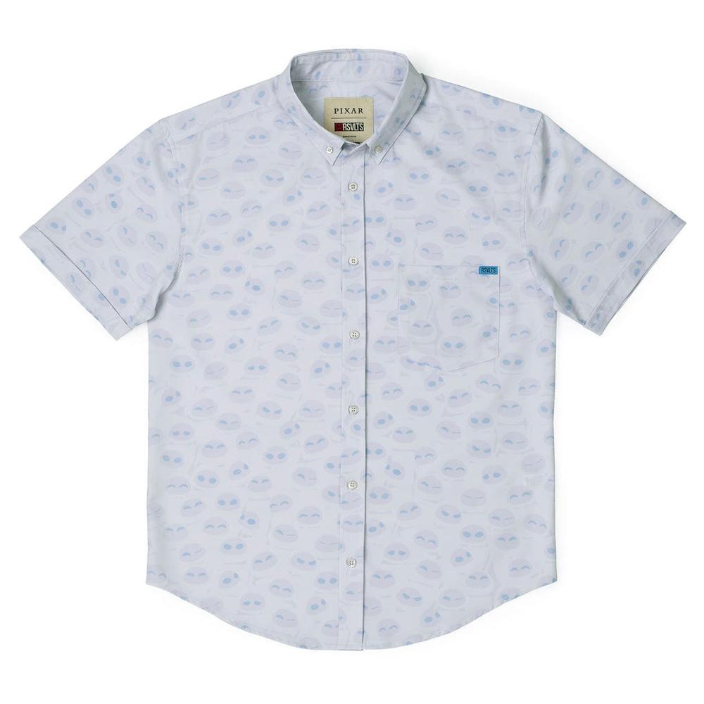 RSVLTS In Your Eyes KUNUFLEX Short Sleeve Shirt in White — detail 6