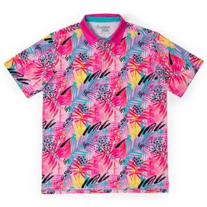 RSVLTS O.G. Ramblebousse All-Day Polo in Pink — front view