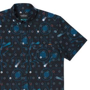 RSVLTS The Game Has Changed KUNUFLEX Short Sleeve Shirt in Black — front view