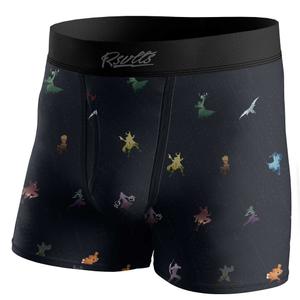 RSVLTS Roll Call Single-Pack Boxer Briefs in Black — front view