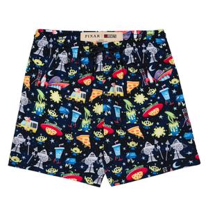 RSVLTS What a Spaceport! Hybrid Shorts in Black — front view
