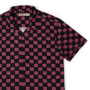 RSVLTS Check It Out KUNUFLEX Short Sleeve Shirt in Red — front view