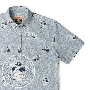 RSVLTS Funds & Games KUNUFLEX Short Sleeve Shirt in Gray — front view