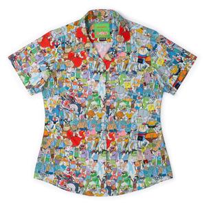 RSVLTS Welcome to Bikini Bottom Women's KUNUFLEX Short Sleeve Shirt — front view