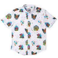 RSVLTS Have a Good Trip KUNUFLEX Short Sleeve Shirt in White — detail 2
