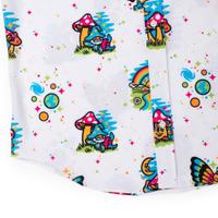 RSVLTS Have a Good Trip KUNUFLEX Short Sleeve Shirt in White — detail 8