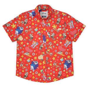 RSVLTS Ranger Roundup Youth KUNUFLEX Short Sleeve Shirt in Orange — front view