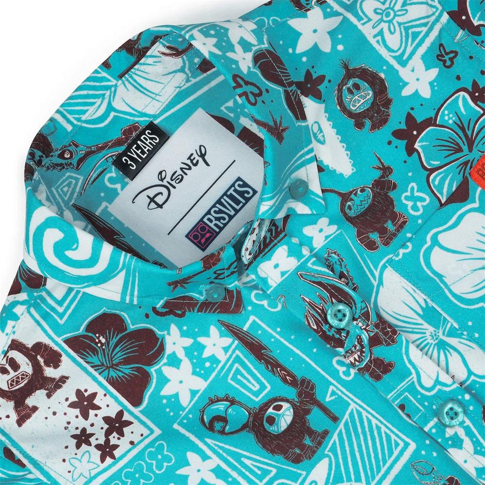 RSVLTS Fear the Kakamora Preschool KUNUFLEX Short Sleeve Shirt in Blue — detail 4