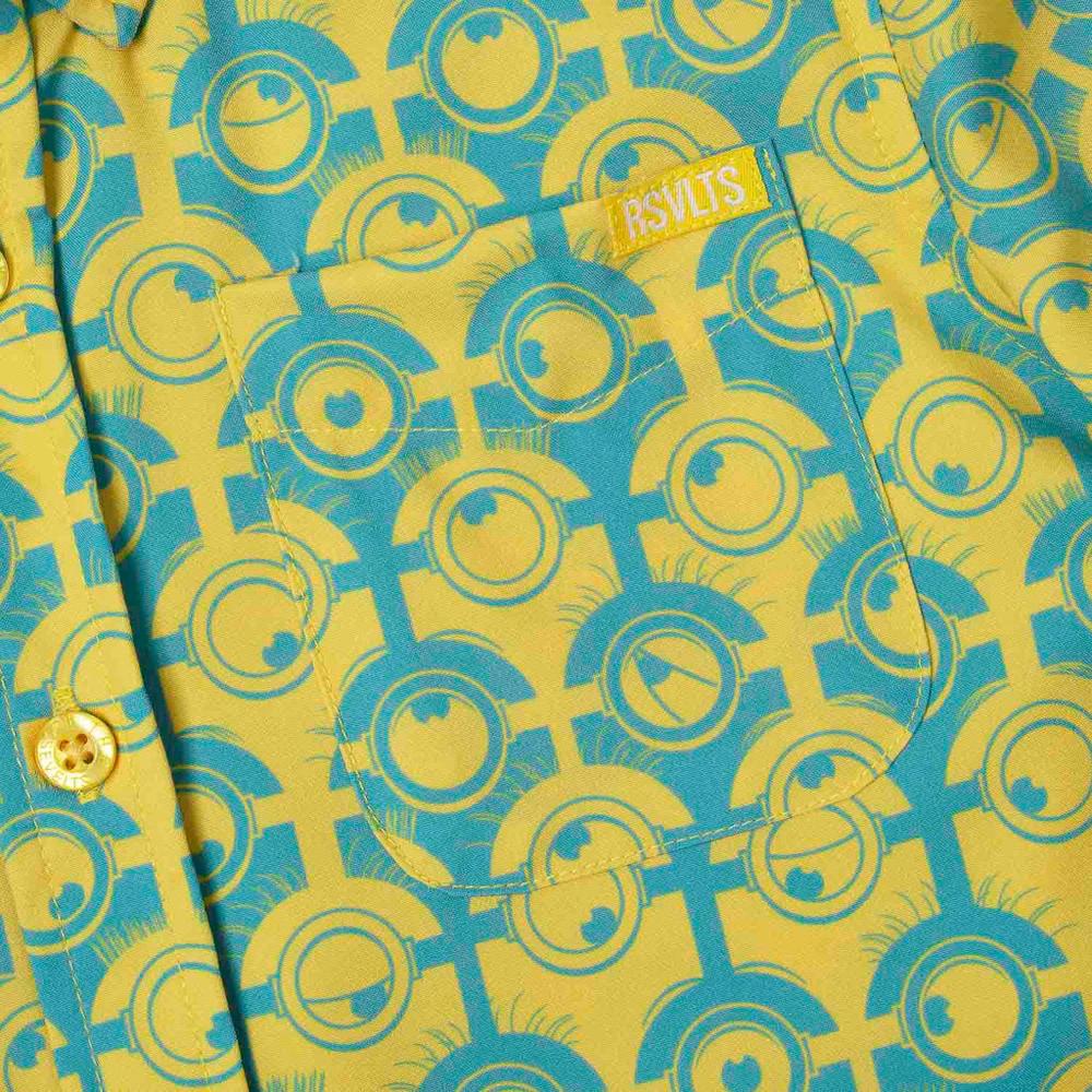 RSVLTS For Your Eye Only Preschool KUNUFLEX Short Sleeve Shirt in Blue — detail 4