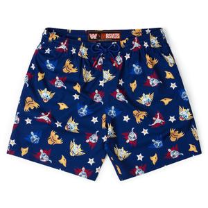 RSVLTS Rhode to Glory Hybrid Shorts in Blue — front view