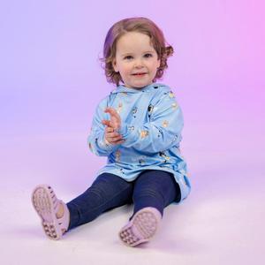 RSVLTS Meet the Heelers Preschool Performance Hoodie in Blue — front view