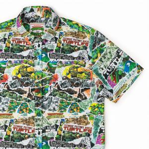 RSVLTS Tubular Since '84 KUNUFLEX Short Sleeve Shirt in Green — front view