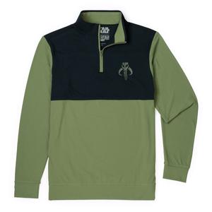 RSVLTS Mandalore Quarter Zip in Green — front view