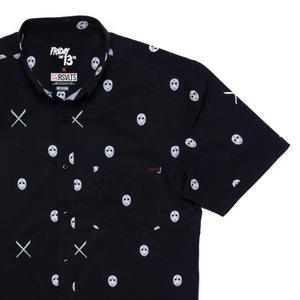 RSVLTS Greetings from Crystal Lake KUNUFLEX Short Sleeve Shirt — front view