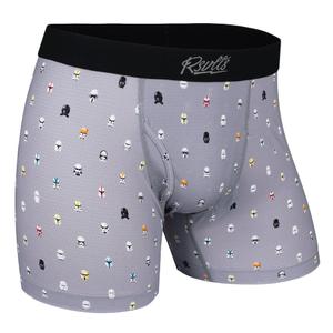 RSVLTS Lil Troopers Single-Pack Boxer Briefs in Gray — front view