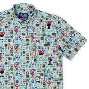 RSVLTS Sonic Essentials KUNUFLEX Short Sleeve Shirt in Multicolor — front view