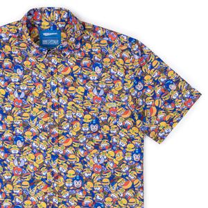 RSVLTS Metall Heads KUNUFLEX Short Sleeve Shirt in Multicolor — front view