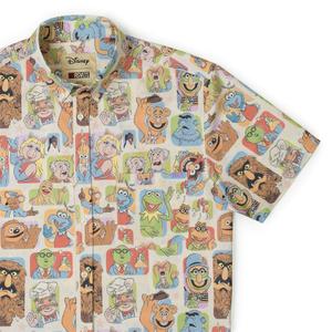 RSVLTS Time to Meet the Muppets KUNUFLEX Short Sleeve Shirt in Multicolor — front view