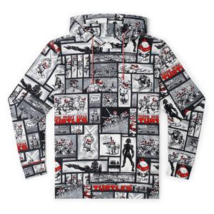 RSVLTS Not Wearing Costumes Performance Hoodie in Black — front view