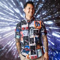 RSVLTS Let’s Go See The Stars KUNUFLEX Short Sleeve Shirt in Multicolor — detail 2