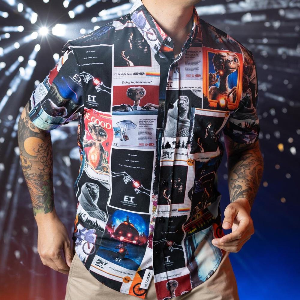 RSVLTS Let’s Go See The Stars KUNUFLEX Short Sleeve Shirt in Multicolor — detail 7