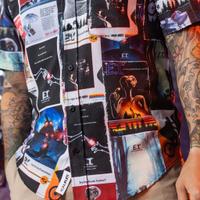 RSVLTS Let’s Go See The Stars KUNUFLEX Short Sleeve Shirt in Multicolor — detail 13