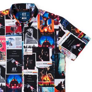 RSVLTS Let’s Go See The Stars KUNUFLEX Short Sleeve Shirt in Multicolor — front view