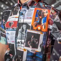 RSVLTS Let’s Go See The Stars KUNUFLEX Short Sleeve Shirt in Multicolor — detail 4