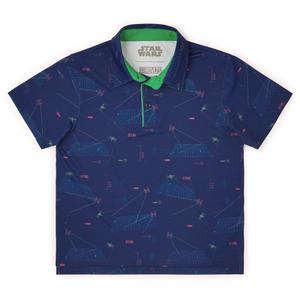 RSVLTS Starcade Youth All-Day Polo in Blue — front view
