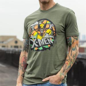 RSVLTS Tropical Savage Crewneck Tee in Green — front view