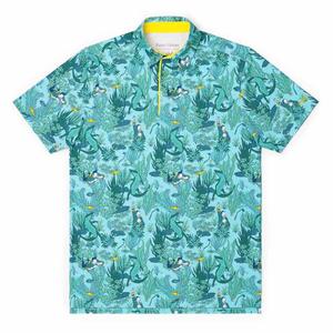 RSVLTS Play It Where It Lies All-Day Polo in Green — front view
