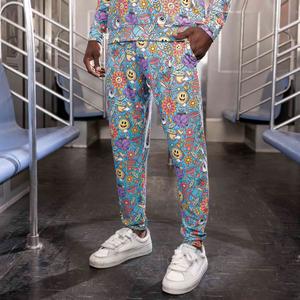 RSVLTS Happy Dazed Performance Joggers in Multicolor — front view