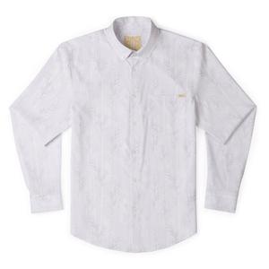 RSVLTS West Egg Long Sleeve Shirt in White — front view