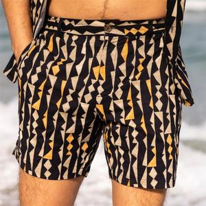 RSVLTS The Delano Bamboo Resort Shorts in Multicolor — front view
