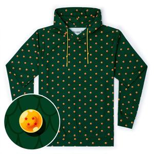 RSVLTS Dragon Balls Performance Hoodie in Green — front view