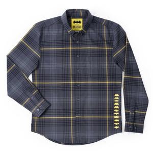 RSVLTS The Dark Flannel BorlandFlex Long Sleeve Flannel in Gray — front view